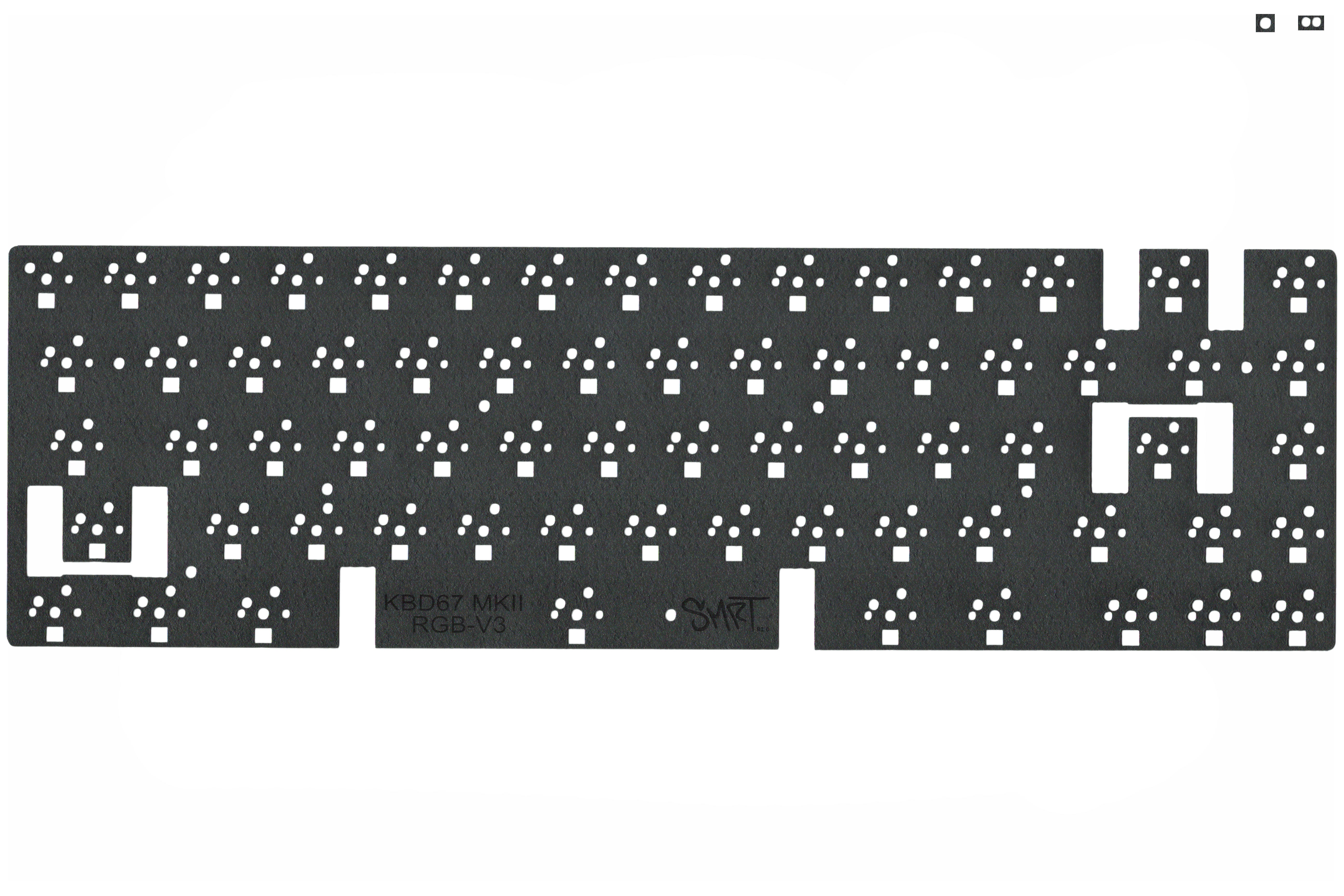 KBD67 MKII RGB v3 PCB PE Foam – Green Door Geeks